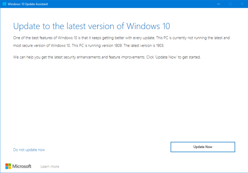Windows 10 v1903 доступна сейчас