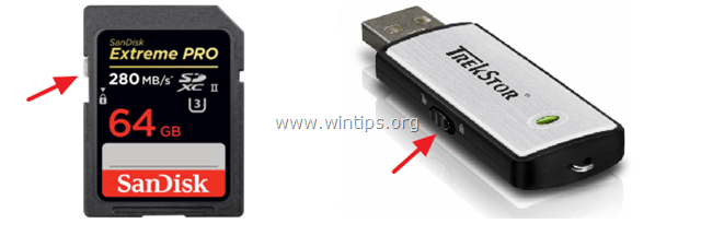 переключатель защиты от записи USB SD