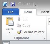 Формат художника в Windows 2010