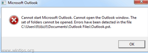 Не удается запустить Microsoft Outlook. Не удается открыть окно Outlook.