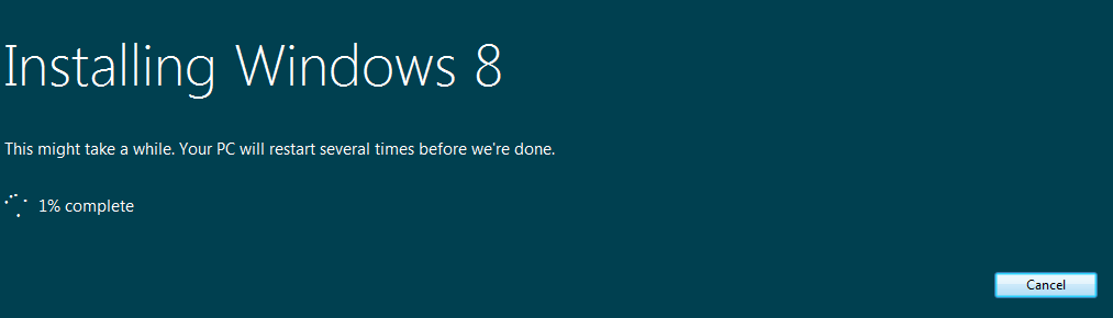 установить экран Windows 8