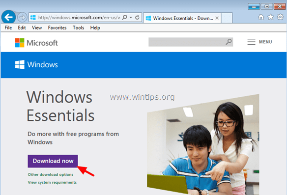 Загрузить Windows Essentials