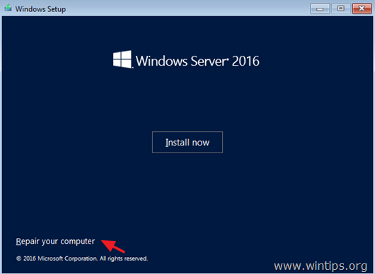 Как восстановить Server 2016 из резервной копии образа системы, если Windows не загружается