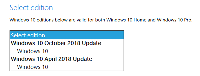 скачать Windows 10 ISO с помощью браузера агента пользователя