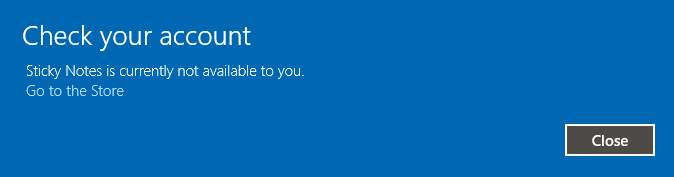 Sticky Notes в настоящее время недоступен