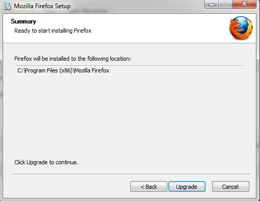 обновить Firefox 10 до Firefox 11