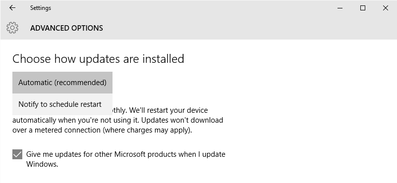Обновления для Windows 10