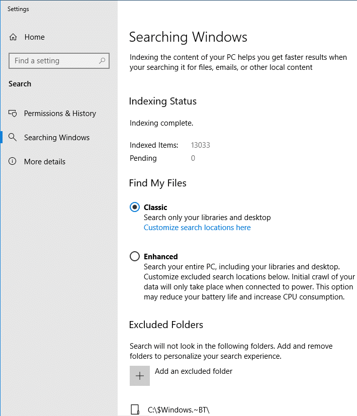 Что такое расширенный поиск в Windows 10