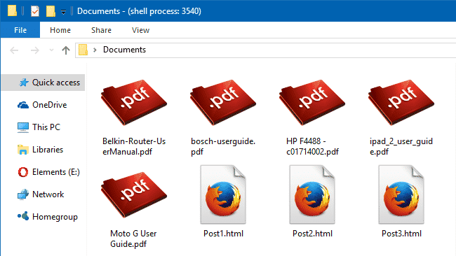 изменить значок файла PDF Firefox