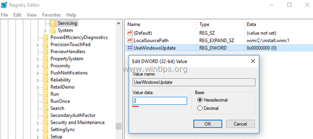 Использовать WindowsUpdate 2 (не't use windows update)