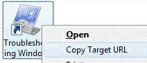 Добавлять"copy target url" context menu option for internet shortcuts