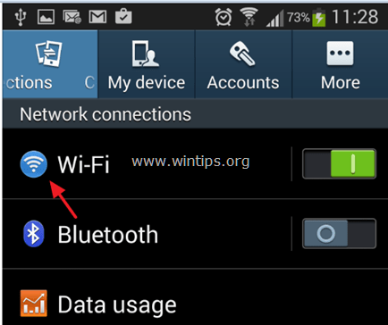 Настройки Wi-Fi Android
