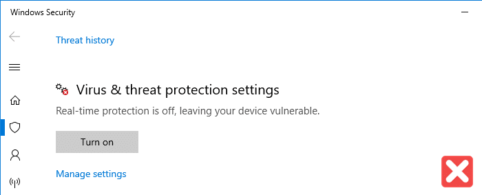 Защитник Windows включить или отключить с помощью ярлыка командной строки