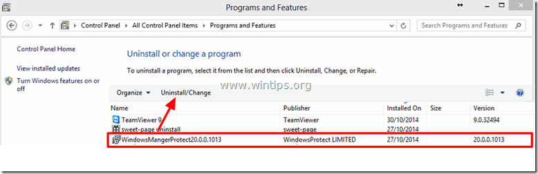 WindowsManagerProtect удаление
