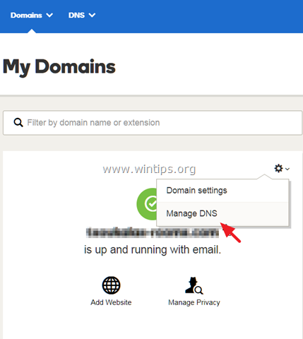 изменить домен Google Apps DNS