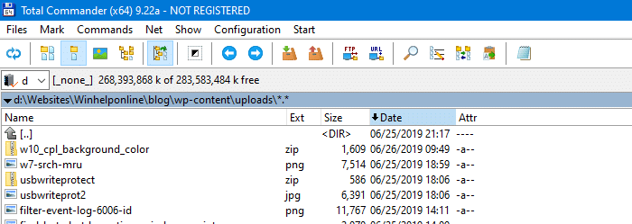 Total Commander сгладить каталог