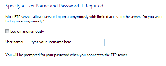 Как отобразить FTP-сайт в Windows 7