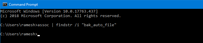 ассоциация findstr