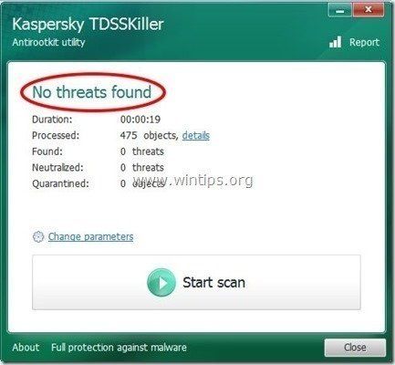 TDSSKiller-нет-угроз-found12222