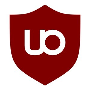 Логотип: uBlock Origin.
