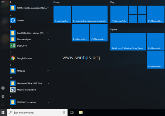 Хранить приложения или файлы, отсутствующие после обновления Windows 10 1709