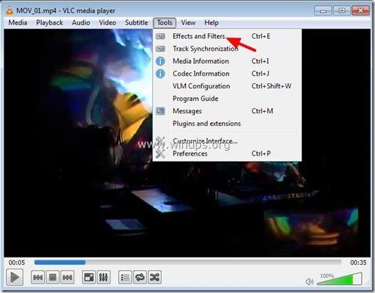 Rotate-видео-VLC-2.1.2
