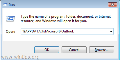удалить кеш автозаполнения Outlook