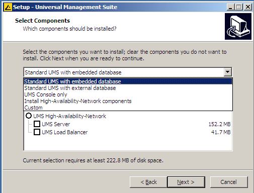 Выборочная установка IGEL Universal Management Suite
