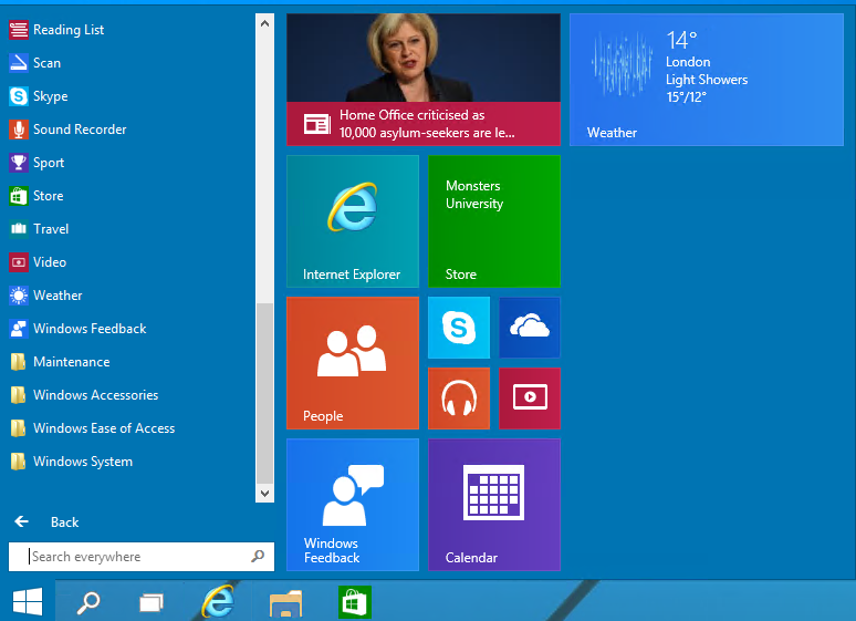 Windows 10 добавить приложение для запуска меню руководства
