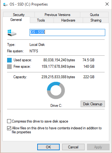 Windows 10 очистка диска Windows old