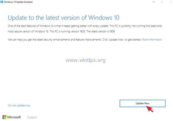 Windows 10 1809 установка не удалась