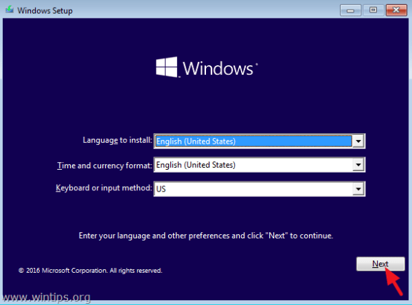 чистая установка Windows 10