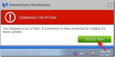 обновление-Malwarebytes анти-вредоносные программы