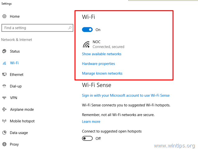 показать доступные беспроводные сети Windows 10